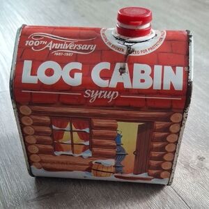 100th Anniversary Log Cabin Syrup Tin